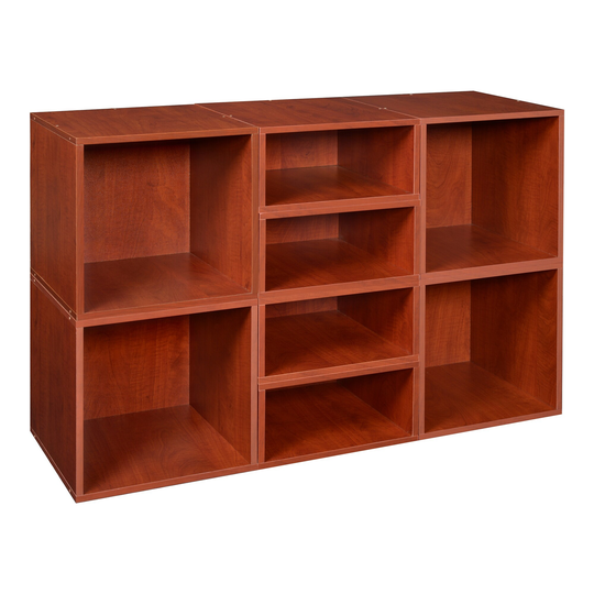 Noble Connect Storage Set- 4 Full Cubes/4 Half Cubes- Cherry