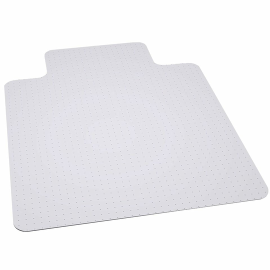 45'' x 53'' Clear Carpet Gripper Carpet Chair Mat with Lip
