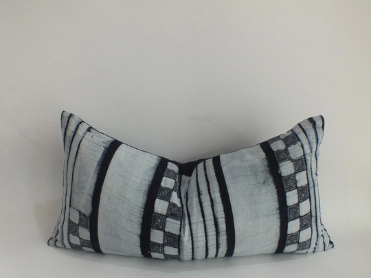Sofa & Bed-Room Pillows Hmong Throw Pillow-Cover Indigo Blue Cushion Case Decorative Handmade Ethnic Fabric Cushions Cover Xl-Bolster