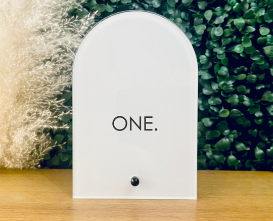 Wedding Table Numbers With Stand || Clear Acrylic Calligraphy Signage Rustic Number 03-040-030