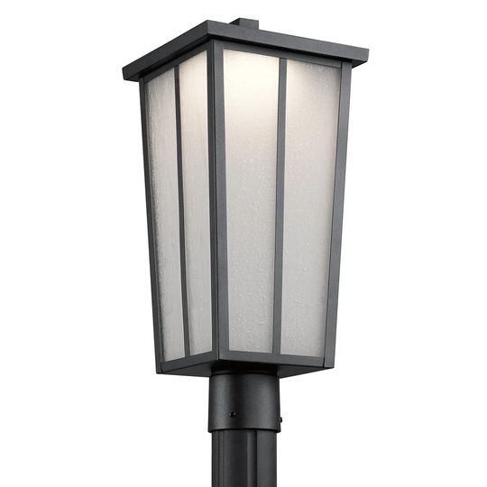 Kichler Lighting Amber Valley Collection 1-light Textured Black Outdoor LED Post Mount