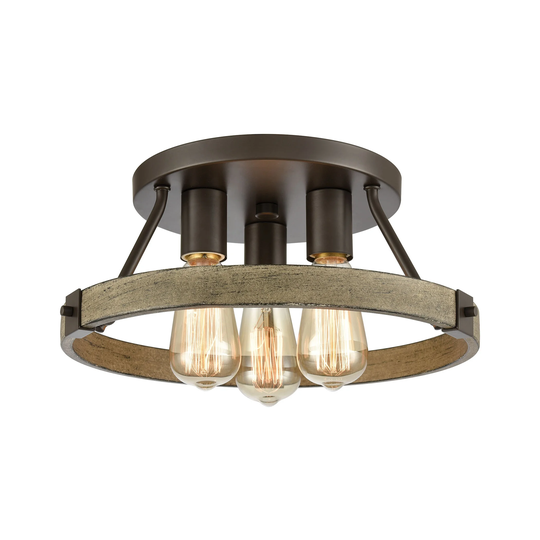 Transitions 3-Light Semi Flush