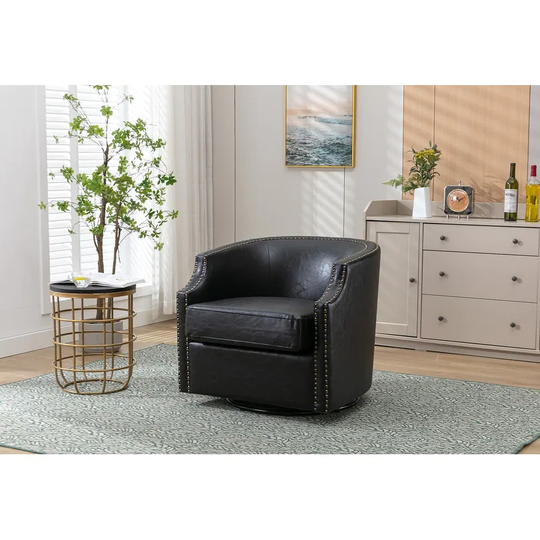 Modern Swivel Barrel Chair Living Room Chair