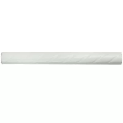 White Rope 10" x 1" Ceramic Pencil Liner Tile Trim