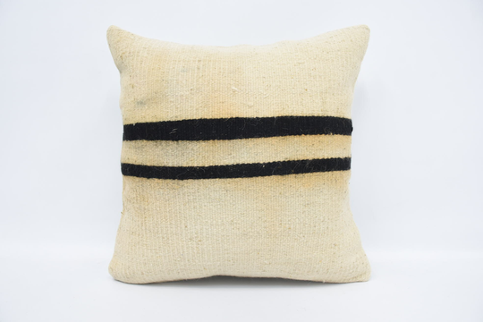 Throw Pillow Covers, Personalized Gift, Designer Pillows, 20x20 White Cover, Striped Pillow, Office Chair 1295