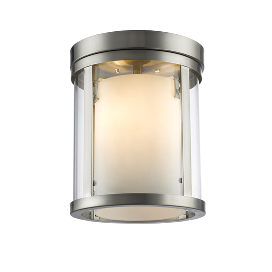 Avery Home Lighting Willow Brushed Nickel 3-light Flush Mount - Brushed Nickel