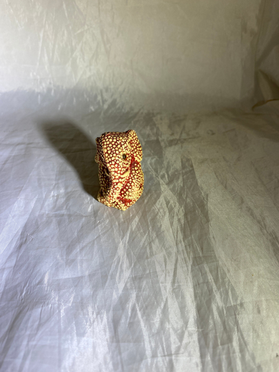 Celluloid Stippled Elephant Measuring Tape