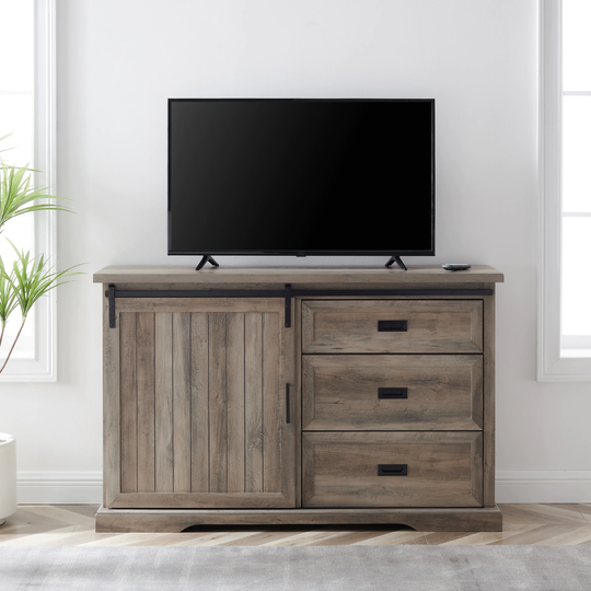 Middlebrook 56-Inch Sliding Groove Barn Door Sideboard