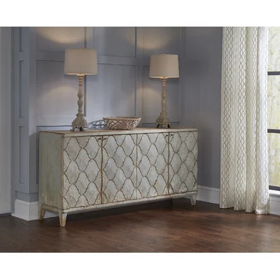 Nan's Quilted 72" Wide Pine Solid Wood Sideboard