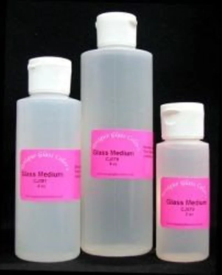 Unique Glass Colors Medium, For Liquifying Paints & Mud, 2Oz 8 Oz Bottles