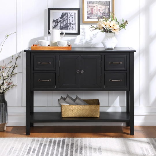 Modern Console Table Sofa Table for Living Room with 4 Drawers
