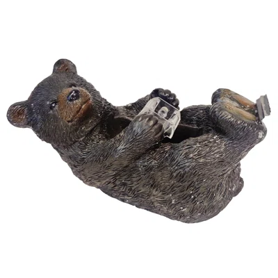 Playful Black Bear Scotch Tape Holder Dispenser