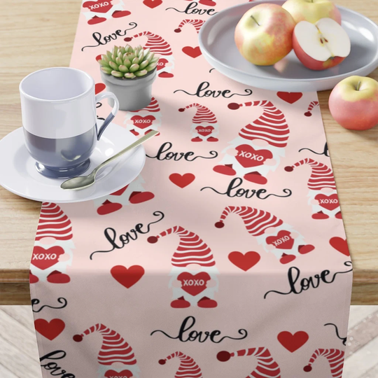 Valentines Day Table Runner/Gnome Decor Heart
