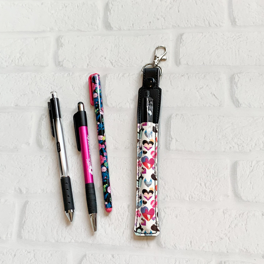 Magic Mouse Villains Pen Pencil Holder Keychain, Stylus Holder, Magical Keychain Case, Pen Holder, Gifts Under 10