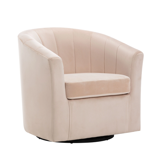 Carson Carrington Junsele Velvet Upholstery Swivel Accent Club Chair