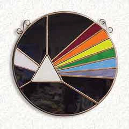 Precut 10" Diameter Pink Floyd Panel Kit | Stained Glass Beginner's Projects