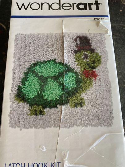 Turtle Latch Hook Craft Kit Wonder Art