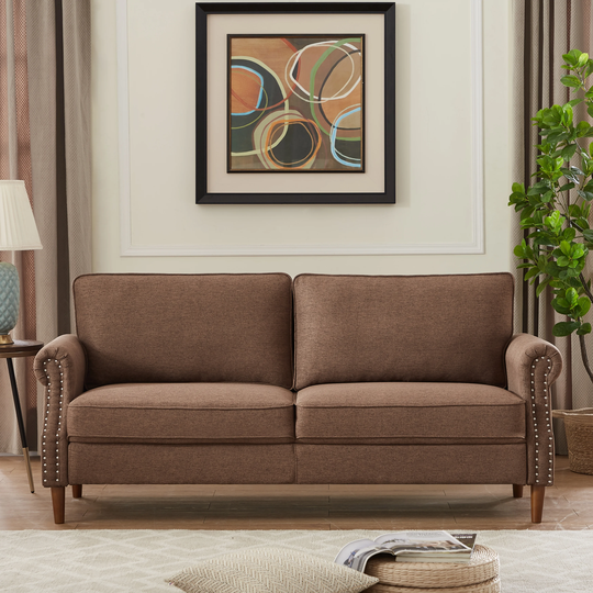 Simple Contemporary Style 3P-Seater Sofa, Solid and Durable, Easy to Assemble