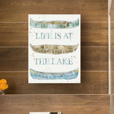 Lakehouse IV by Anne Tavoletti - Wrapped Canvas Textual Art Print