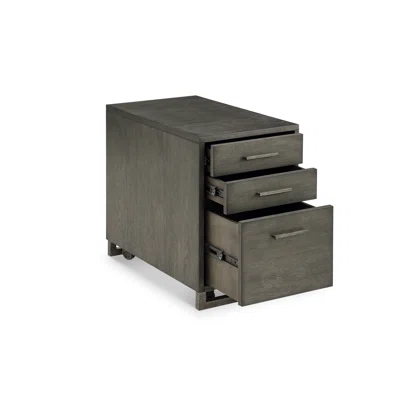 Fulton Solid Wood 3-Drawer Mobile Vertical Filing Cabinet