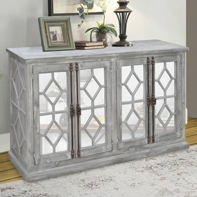 Burroway Four Door Sideboard with Mirrored Glass