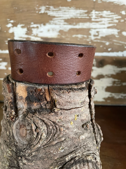 Distressed Leather Cuff-Create Your Own - Rustic-Word Cuff