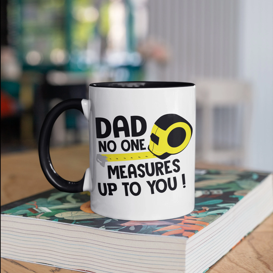 Dad Handyman Mug, Construction Dad, Funny Tape Measure Coffee Mugs, Fathers Day Gifts For Tumbler