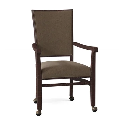 Plymouth Upholstered King Louis Back Arm Chair