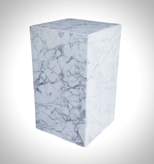Carrara Marble Side Table Coffee End
