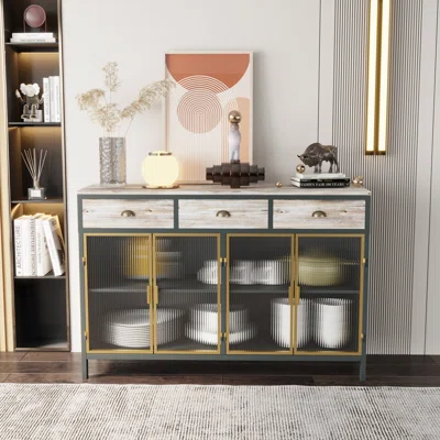 Jasreen 47.6" Wide 3 Drawer Sideboard