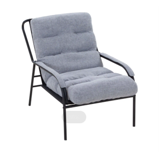 Lounge Recliner Chair Studio Chairs with Cover Removable Cushion Grey