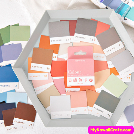 Color Inspiration Stickers 45 Pc Pack ~ Coding Stickers, Shades Interior Design Sample Diy Scrapbooking