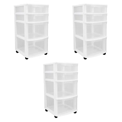 Jahoda 3 Drawer Rolling Storage Chest