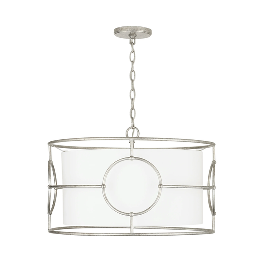 Oran 3-light Antique Silver Hanging Pendant