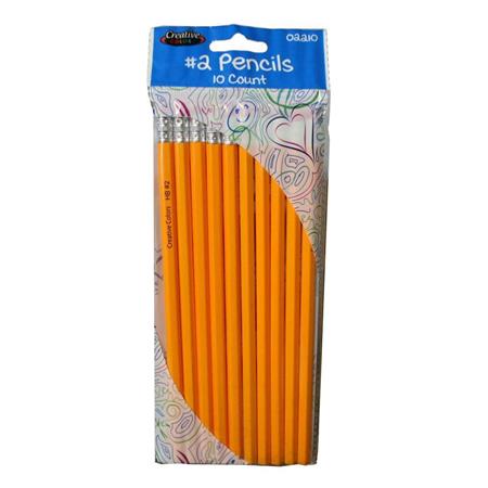 BULK Carton 10 Count #2 Yellow Barrel Pencils- Minimum Order 1 Case Of 48