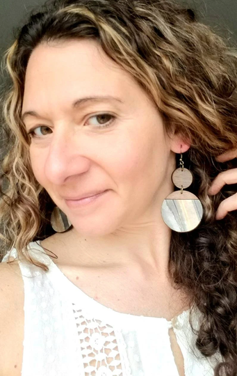 Wood Earring, Large Colorful Earrings, Bohemian Earrings For Women, Dangle Hippie