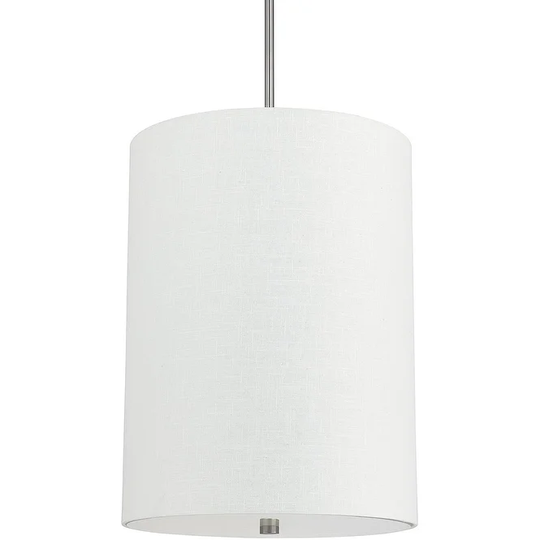 Loft Series 4-Light 24"h Fabric Pendant Matte Nickel