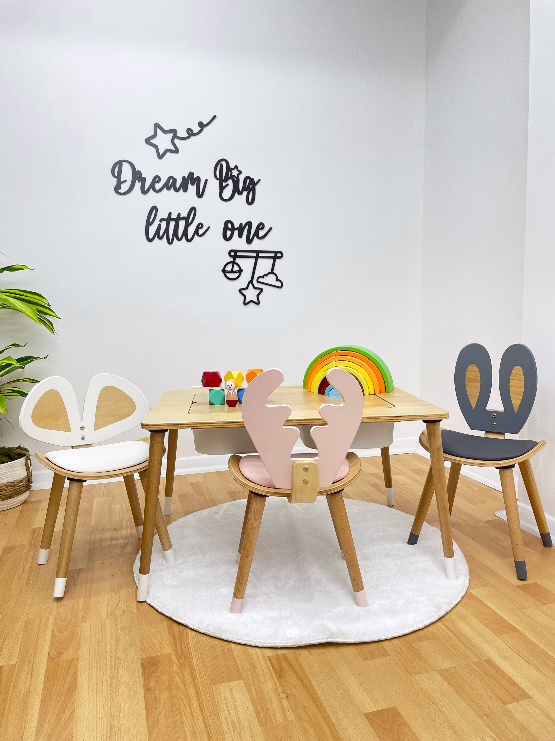 Childrens Chair For Toddler Furniture-Wooden Kids Set Christmas Gift-Montessori Furniture-Toddler Wooden Animal-Montessori