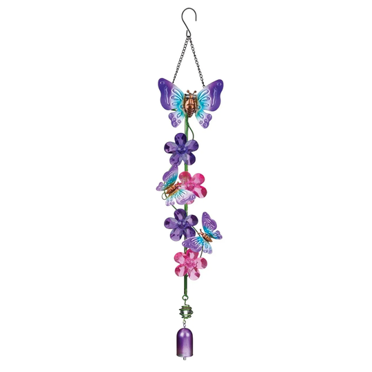 Butterfly and Daisy Solar Light - Multi-Color