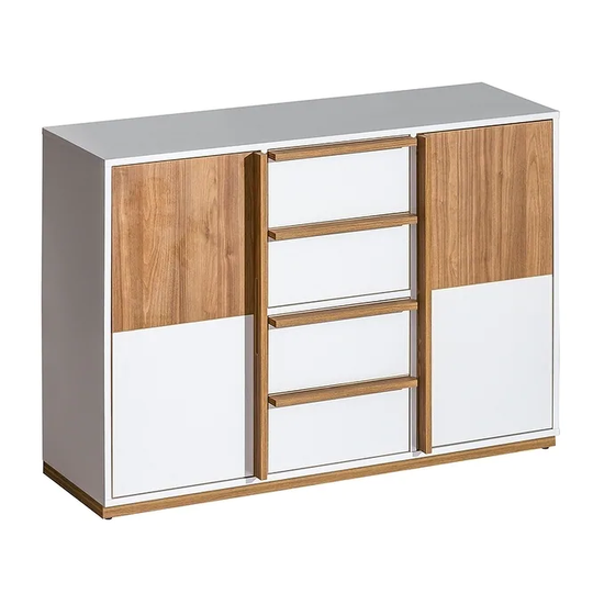 EVADO White&Walnut Large Sideboard