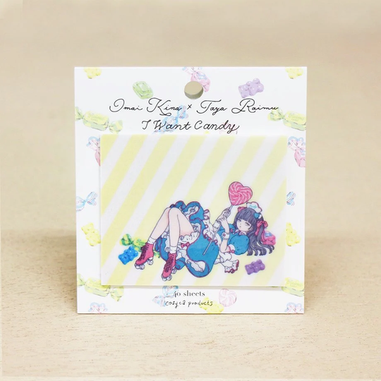 Cozyca Product - Co-Branding With Imai Kira X Taya Raimu Tracing Paper Sticky Note Series Want Candy