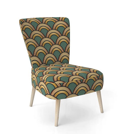 Designart 'Deco Pattern' Upholstered Patterned Accent Chair