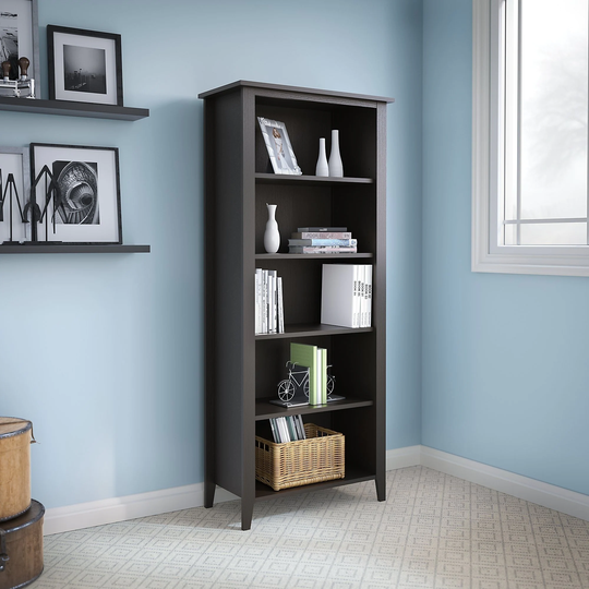 Connecticut 5 Shelf Bookcase from kathy ireland Home by Bush Furniture