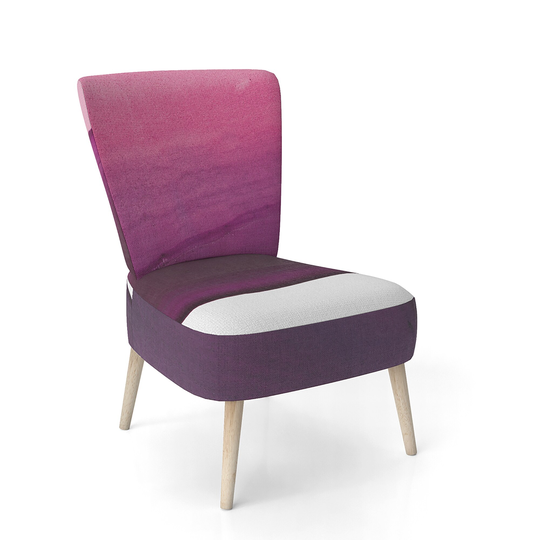 Designart 'Paint of Magenta Stone' Upholstered Shabby Chic Accent Chair
