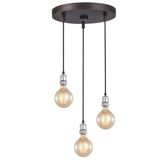 Woodbridge Lighting 18324SC-G125 Fulton Cluster Pendant w/ G125 Bulb