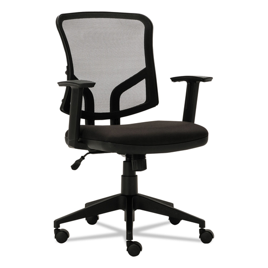 Alera Everyday Task Office Chair, Supports Up To 275 Lb, 17.5" To 21.3" Seat Height, Black - 26" x 25.6" x 35" to 38.8"