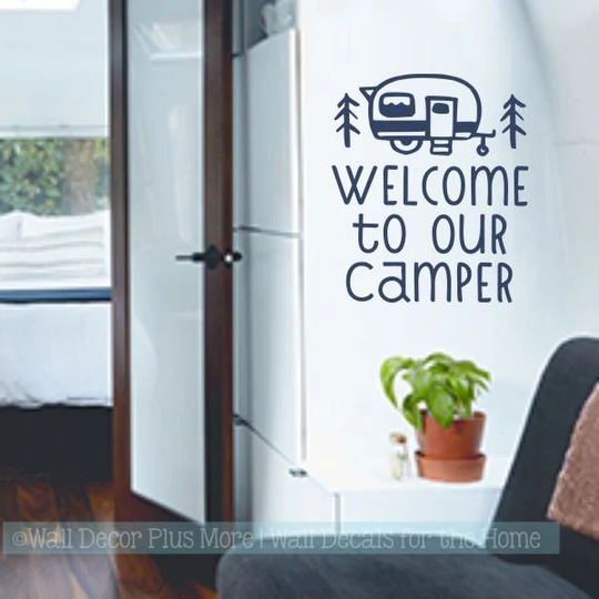 Rv Decals Camper Decor Sticker Welcome To Our Wall Words Vinyl Lettering Art