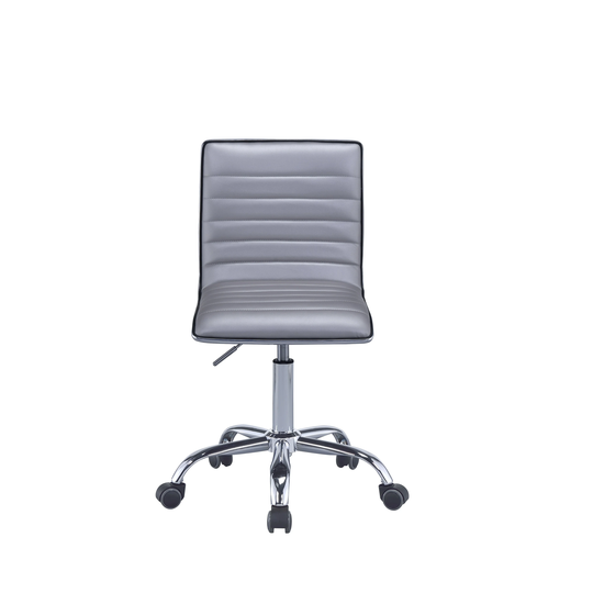 Alessio Office Chair in Silver PU Chrome