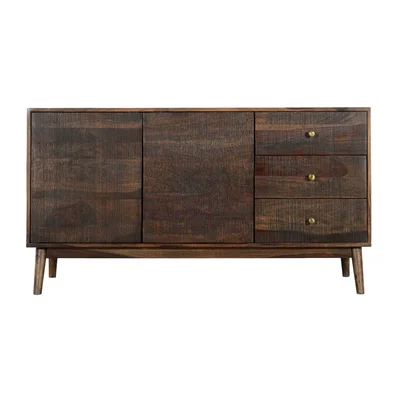 Loesch 54" Wide 3 Drawer Sheesham Wood Sideboard
