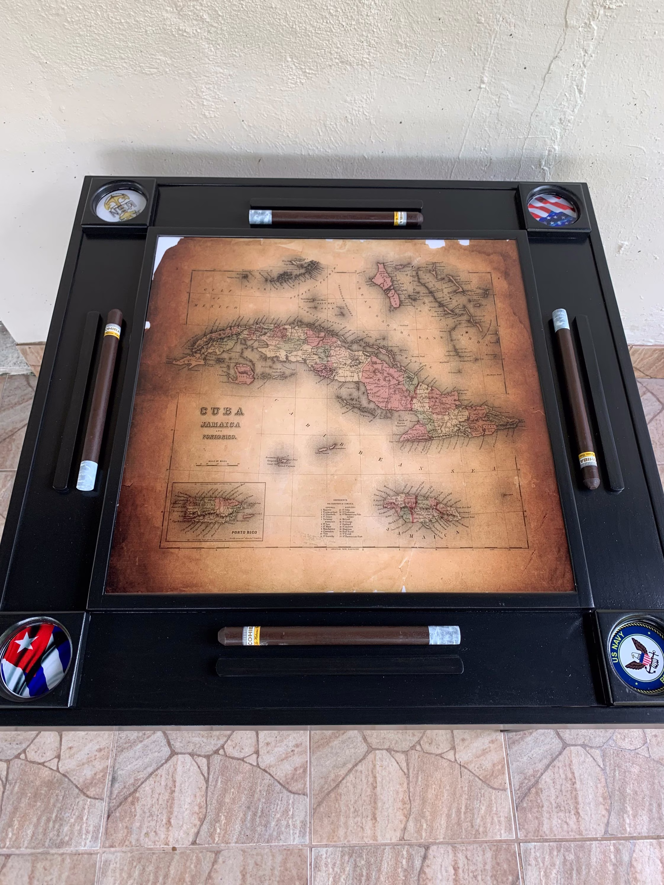 Wood Domino Table. Can Be Customized With Your Team